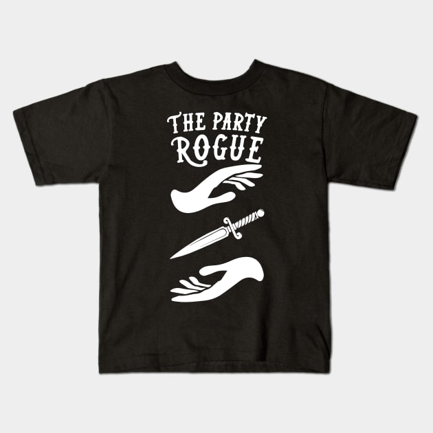 Rogue Dungeons and Dragons Team Party Kids T-Shirt by HeyListen